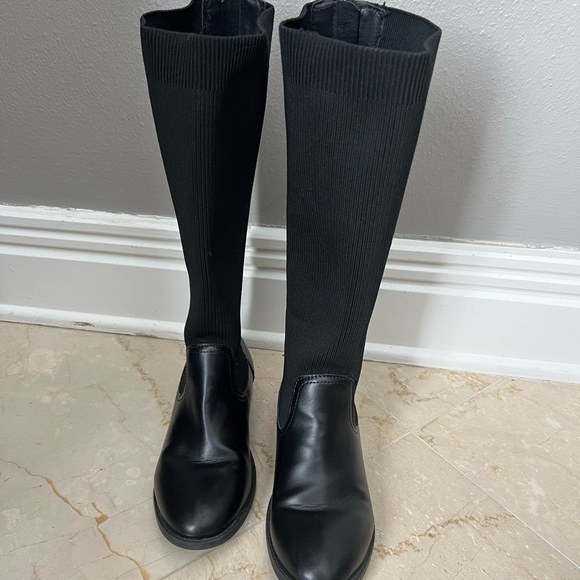 Girls Tall black Steve Madden boots size 3 - Picture 1 of 7